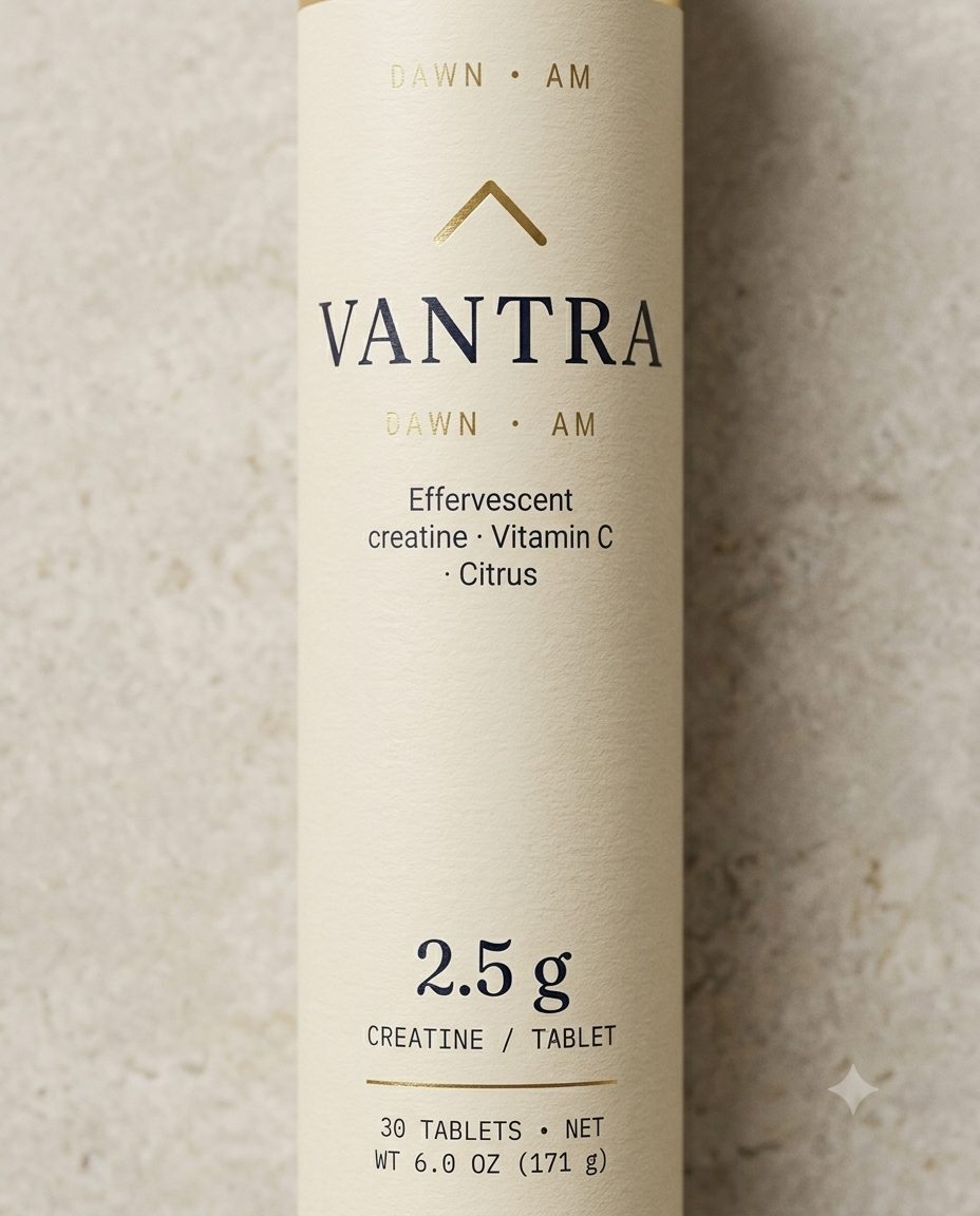 Vantra Creapure® creatine monohydrate tube detail